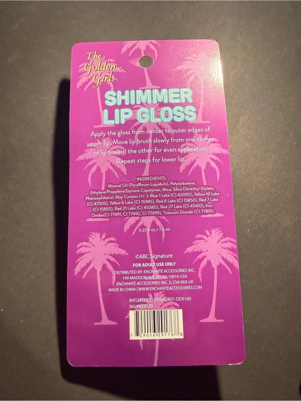 The Golden Girls Shimmer Lip Gloss - Pink & Coral Assortment